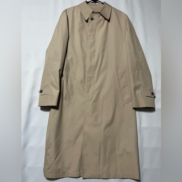 HART SCHAFFNER & MARX TRENCH COAT SIZE 44L. - Picture 1 of 10